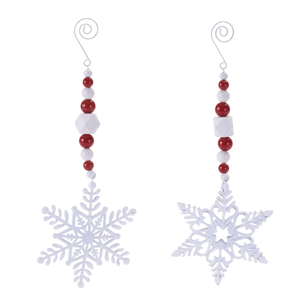 Snowflake Drop Ornaments (Set of 6)