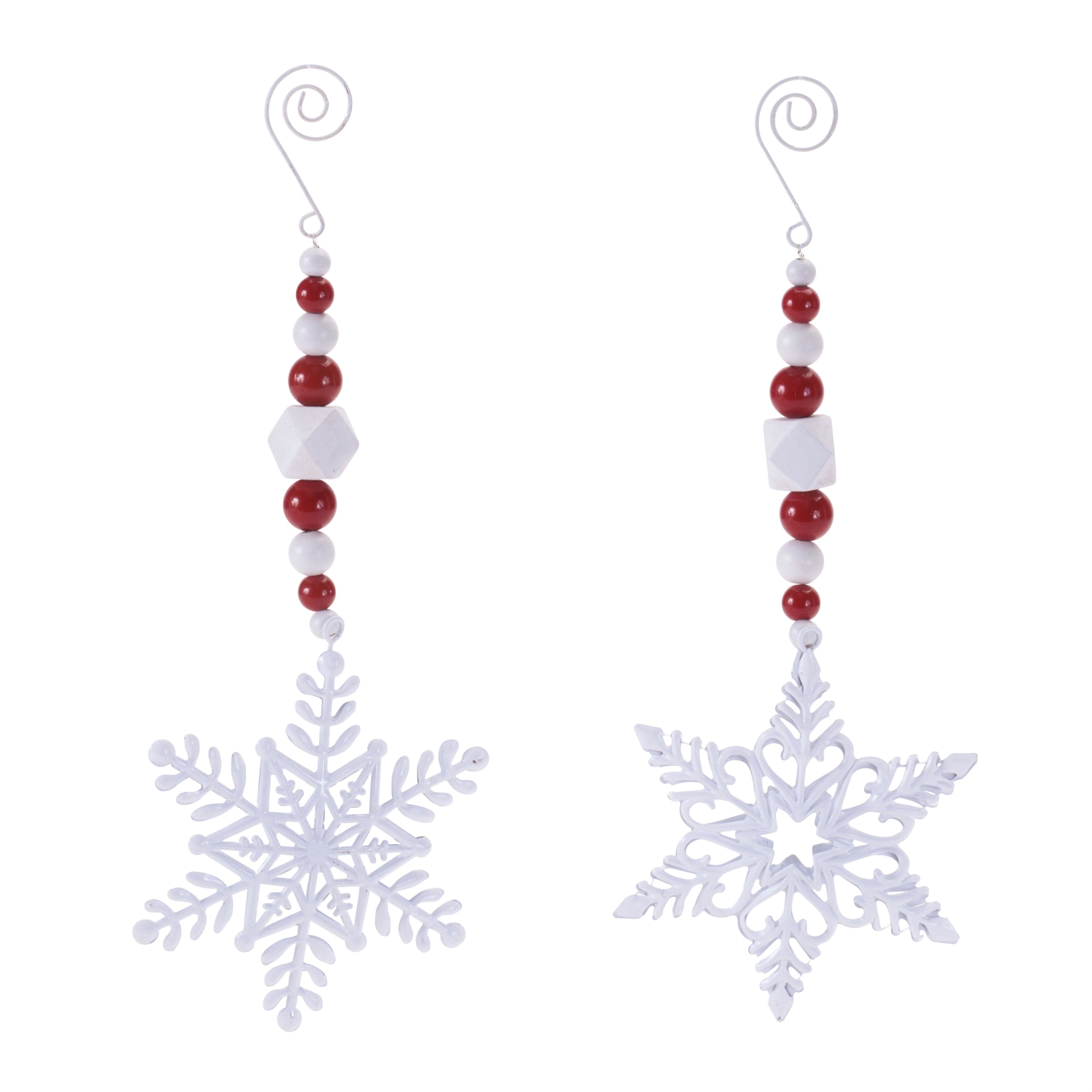 Snowflake Drop Ornaments (Set of 6)