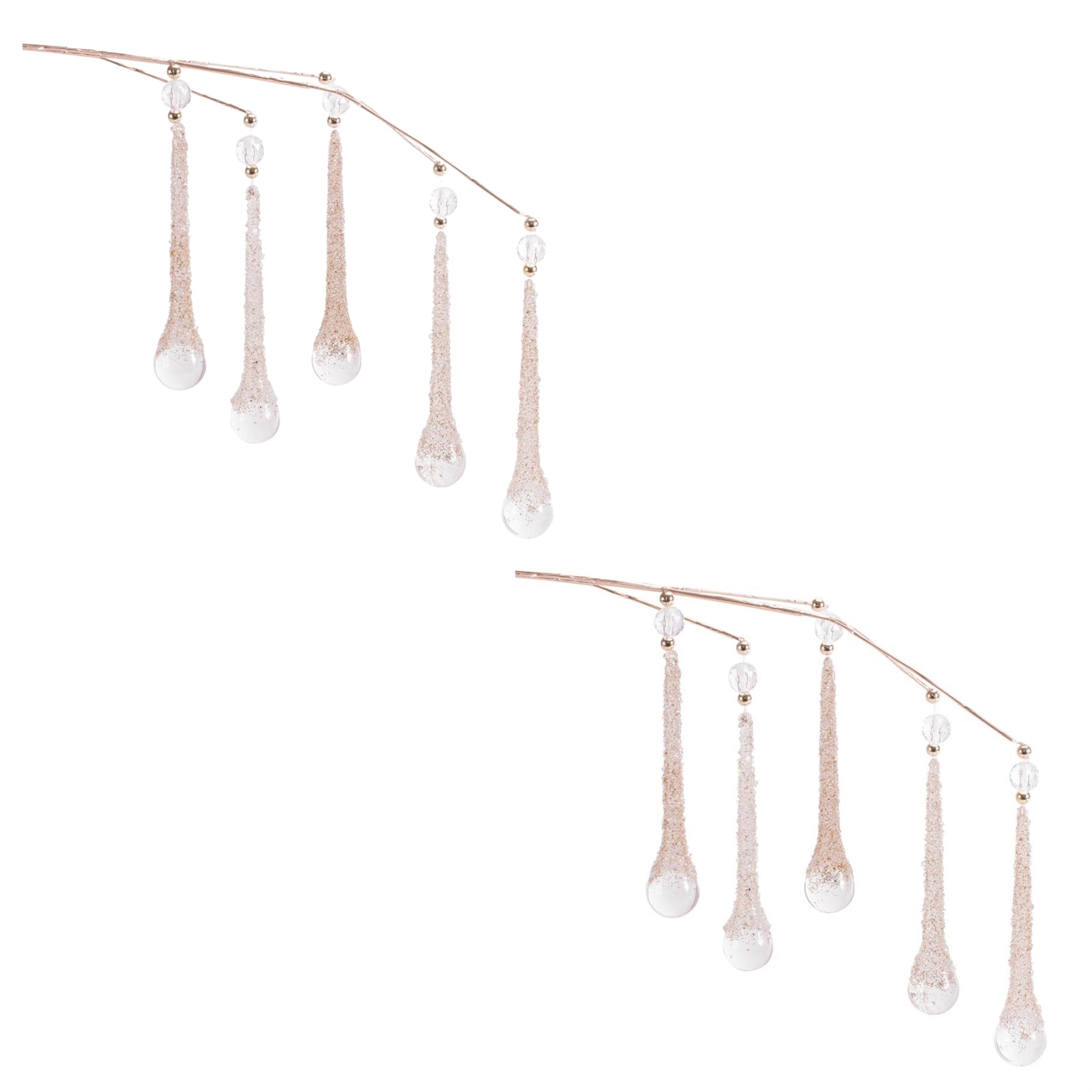 Beaded Icicle Drop Spray (Set of 2)