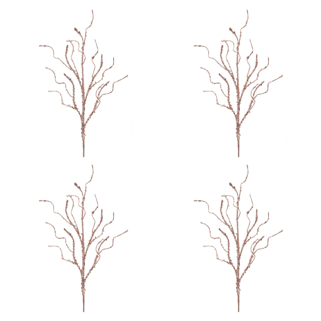 Glittered Twig Branch (Set of 4)