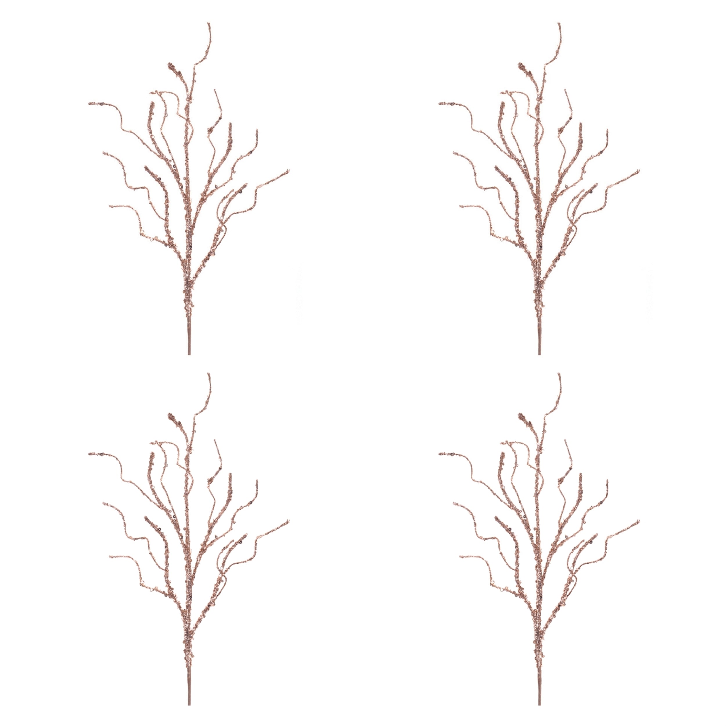 Glittered Twig Branch (Set of 4)