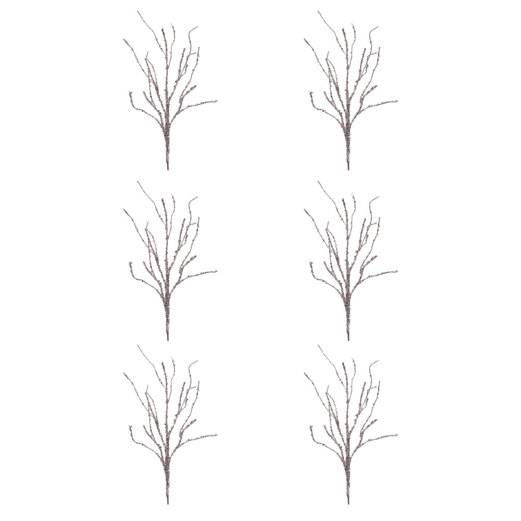 Glittered Twig Branch (Set of 6)