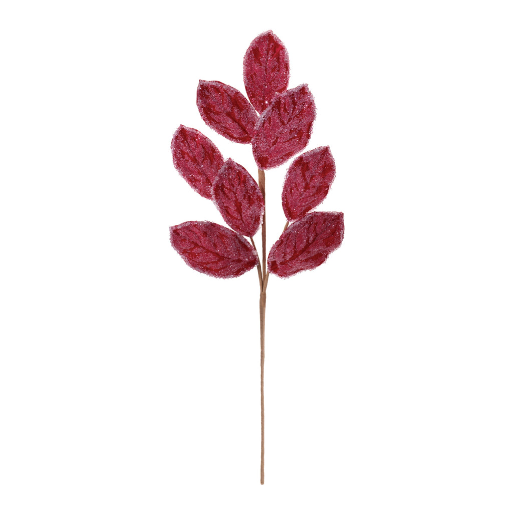 Beaded Magnolia Leaf Spray (Set of 2)