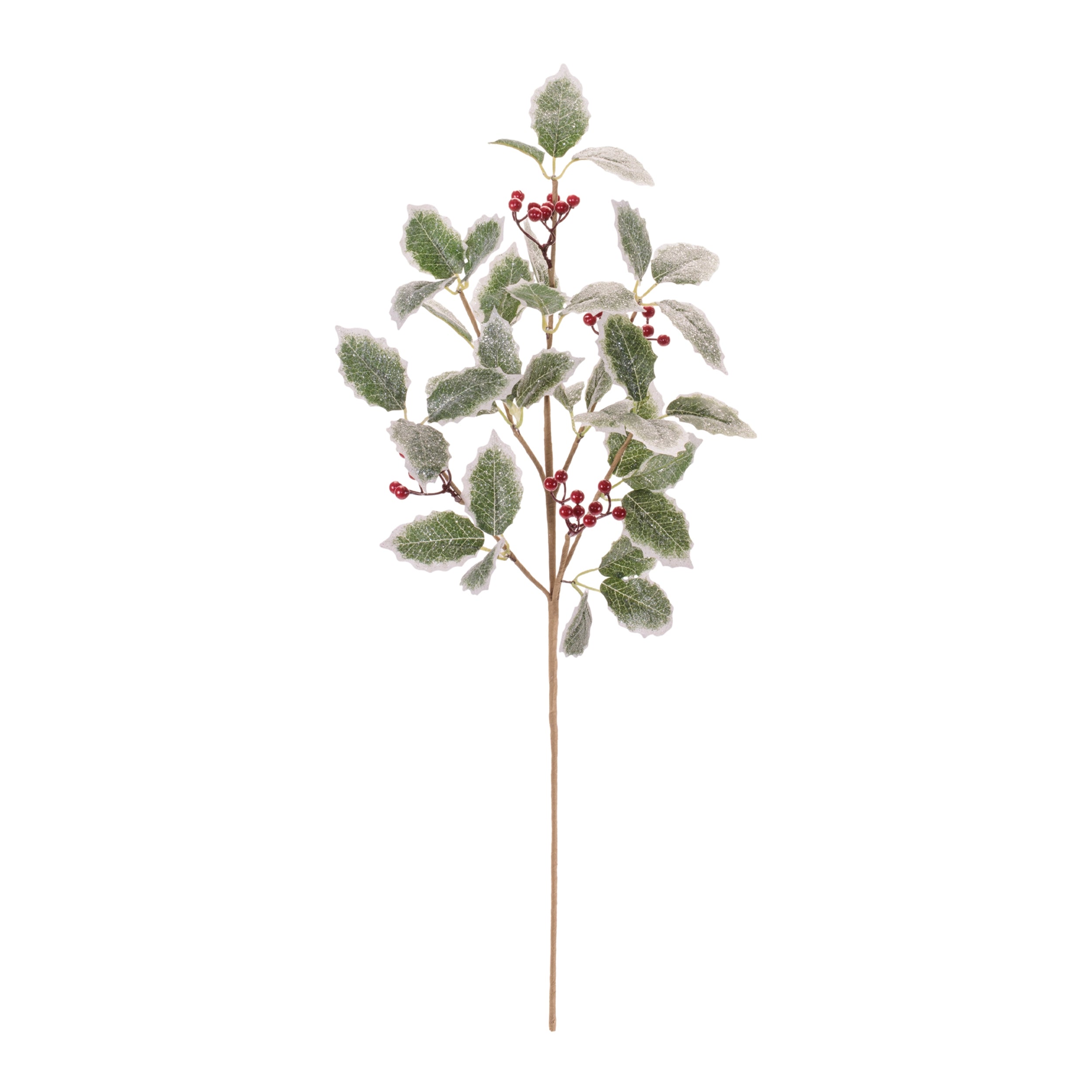 Holly Leaf and Berry Spray (Set of 2)