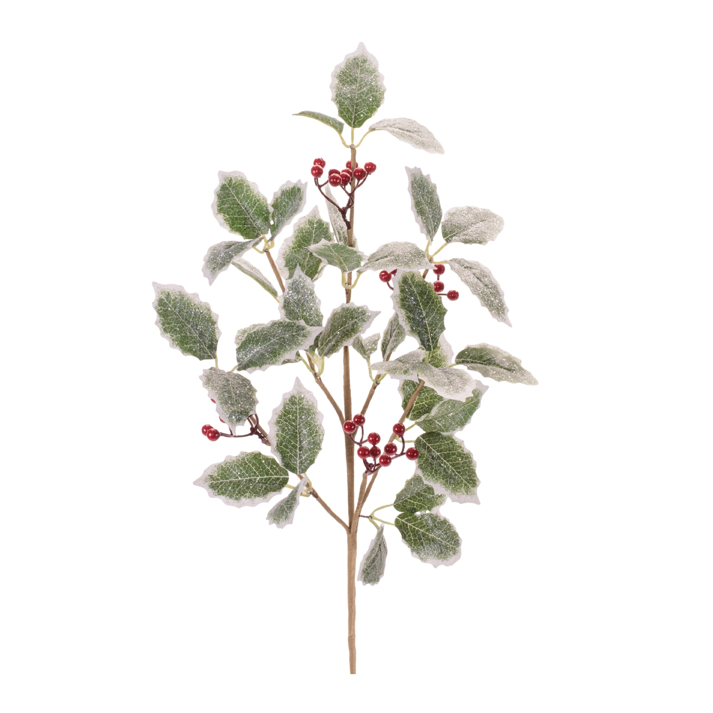 Holly Leaf and Berry Spray (Set of 2)