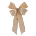 Glittered Velvet Bow Ornament (Set of 2)