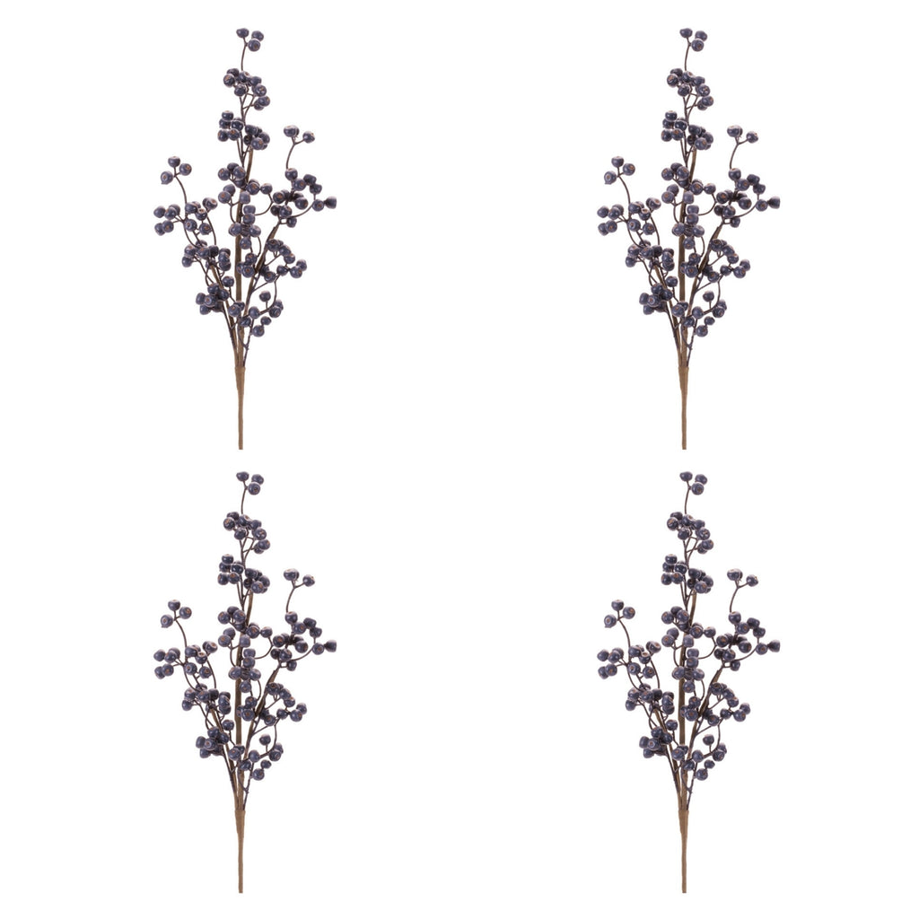 Blue Berry Branch (Set of 4)