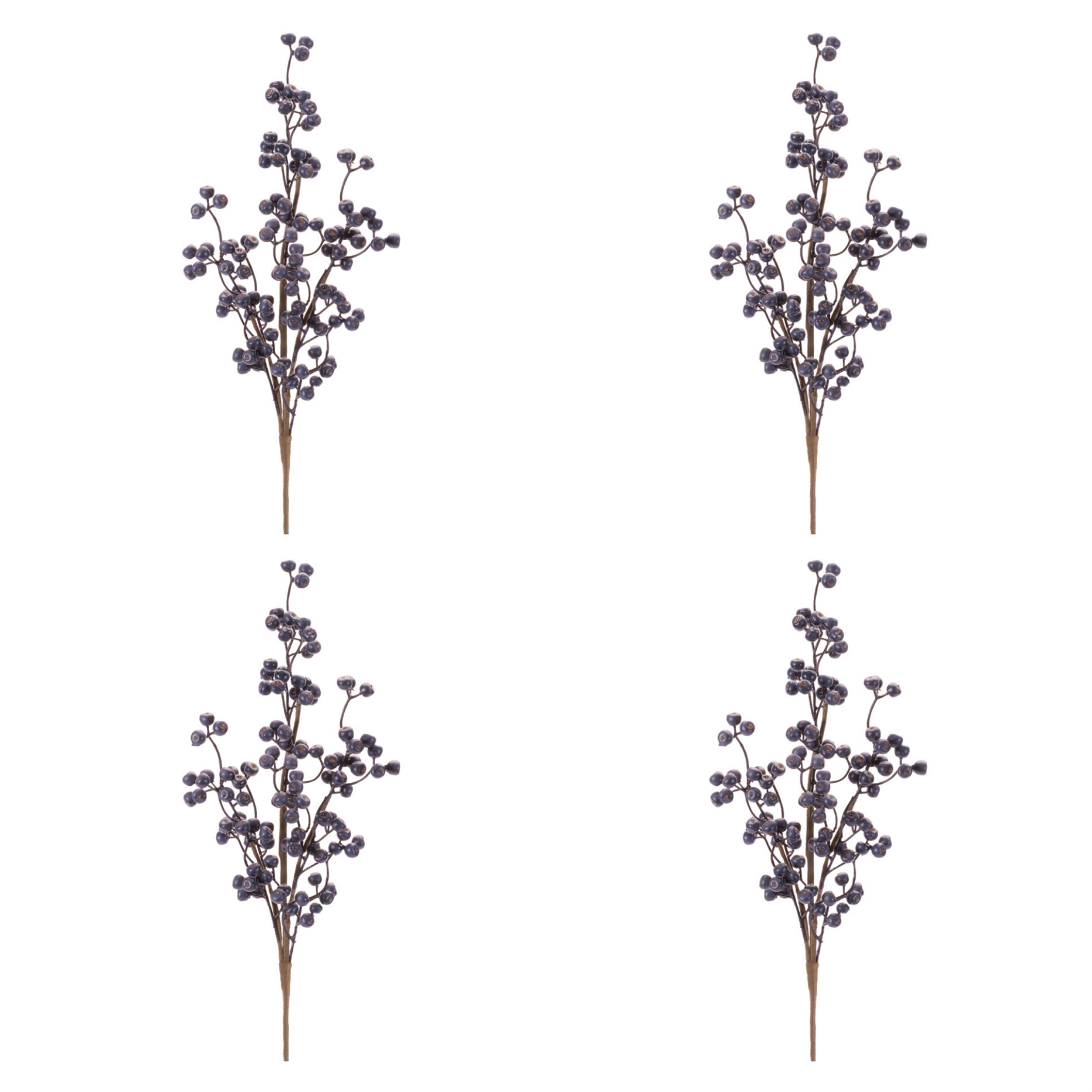 Blue Berry Branch (Set of 4)