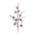 Snowy Pine Cone Twig Spray (Set of 2)