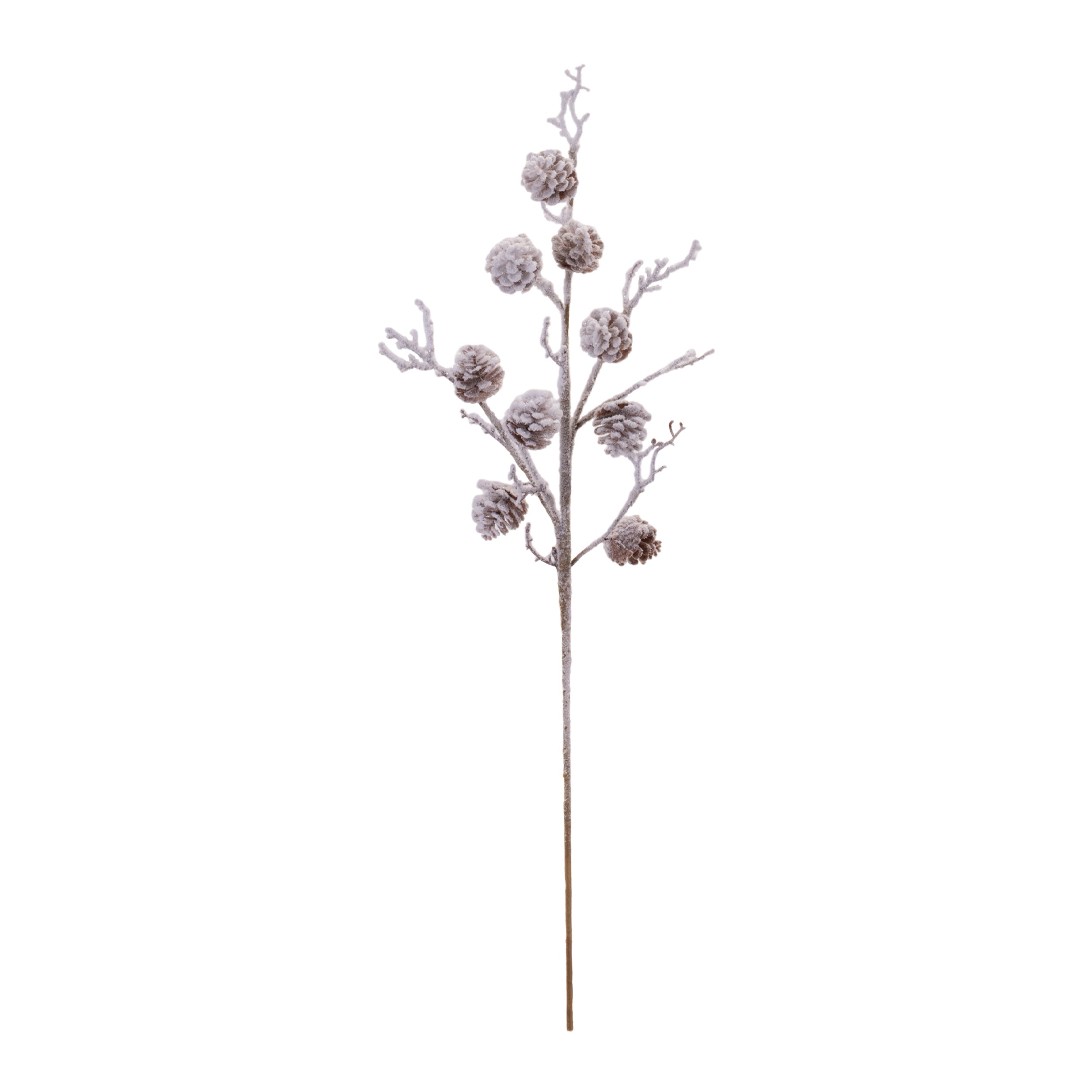 Snowy Pine Cone Twig Spray (Set of 2)