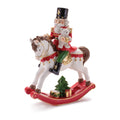 Nutcracker on Rocking Horse Figurine 9.25"H