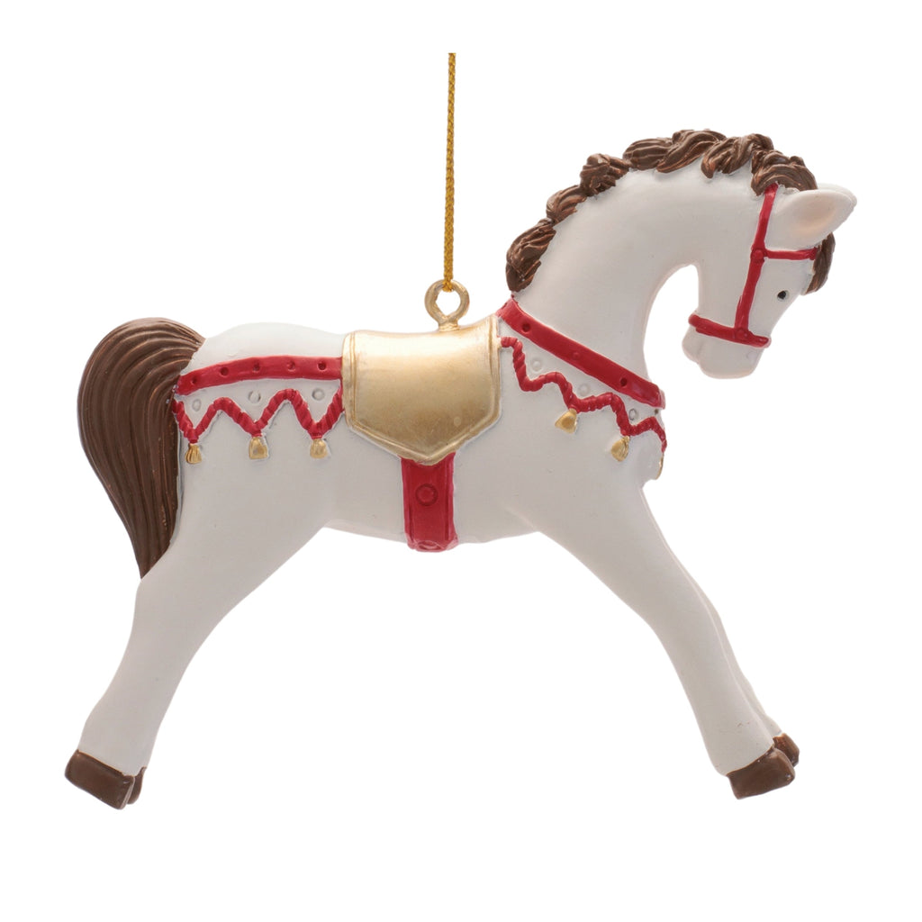 Resin Horse Ornaments (Set of 6)