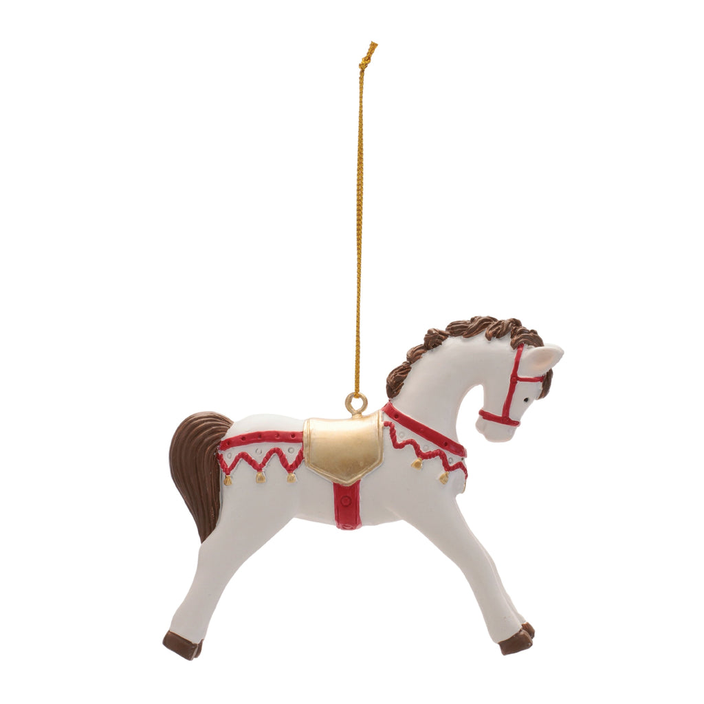 Resin Horse Ornaments (Set of 6)