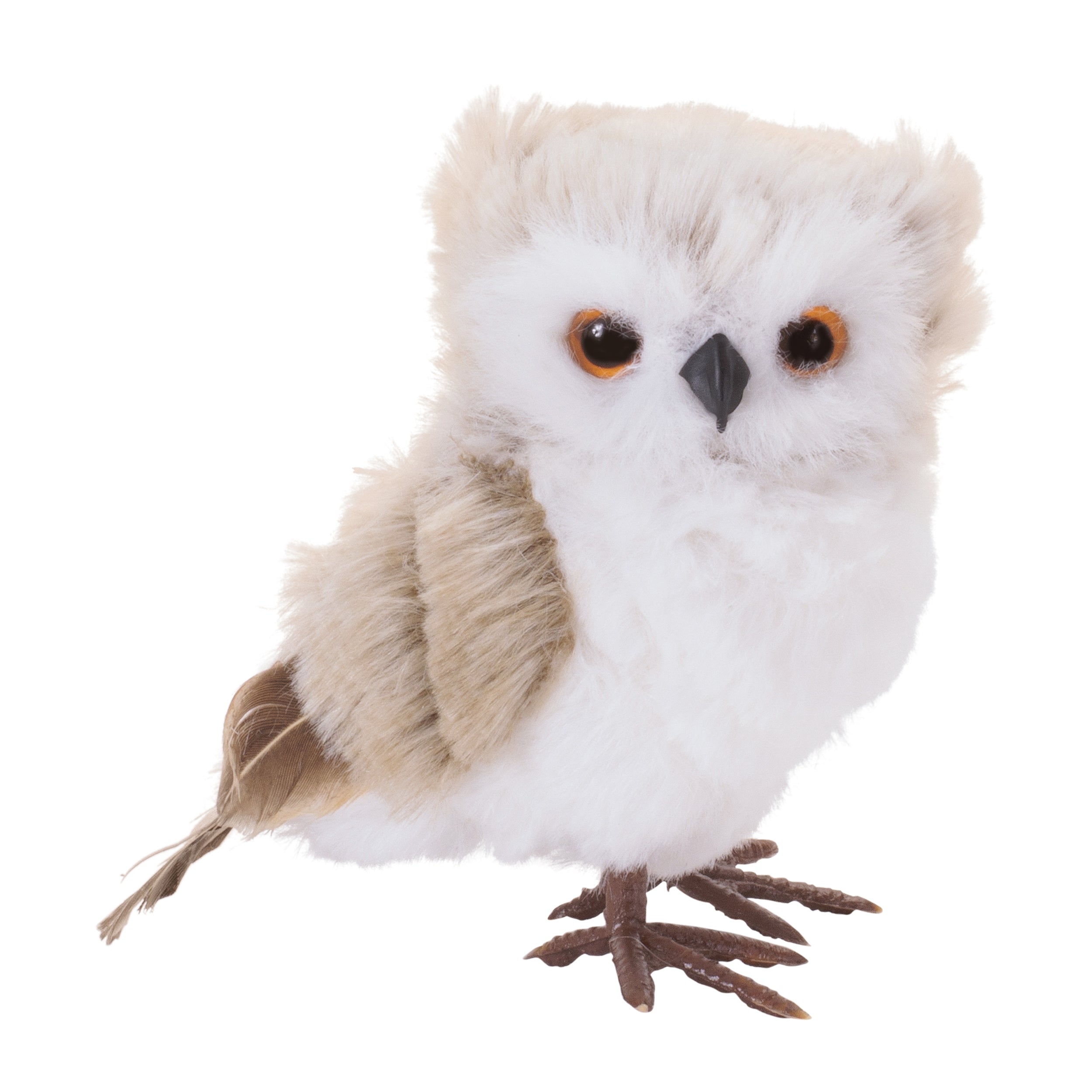 Owl with Faux Fur Shelf Sitter (Set of 12)