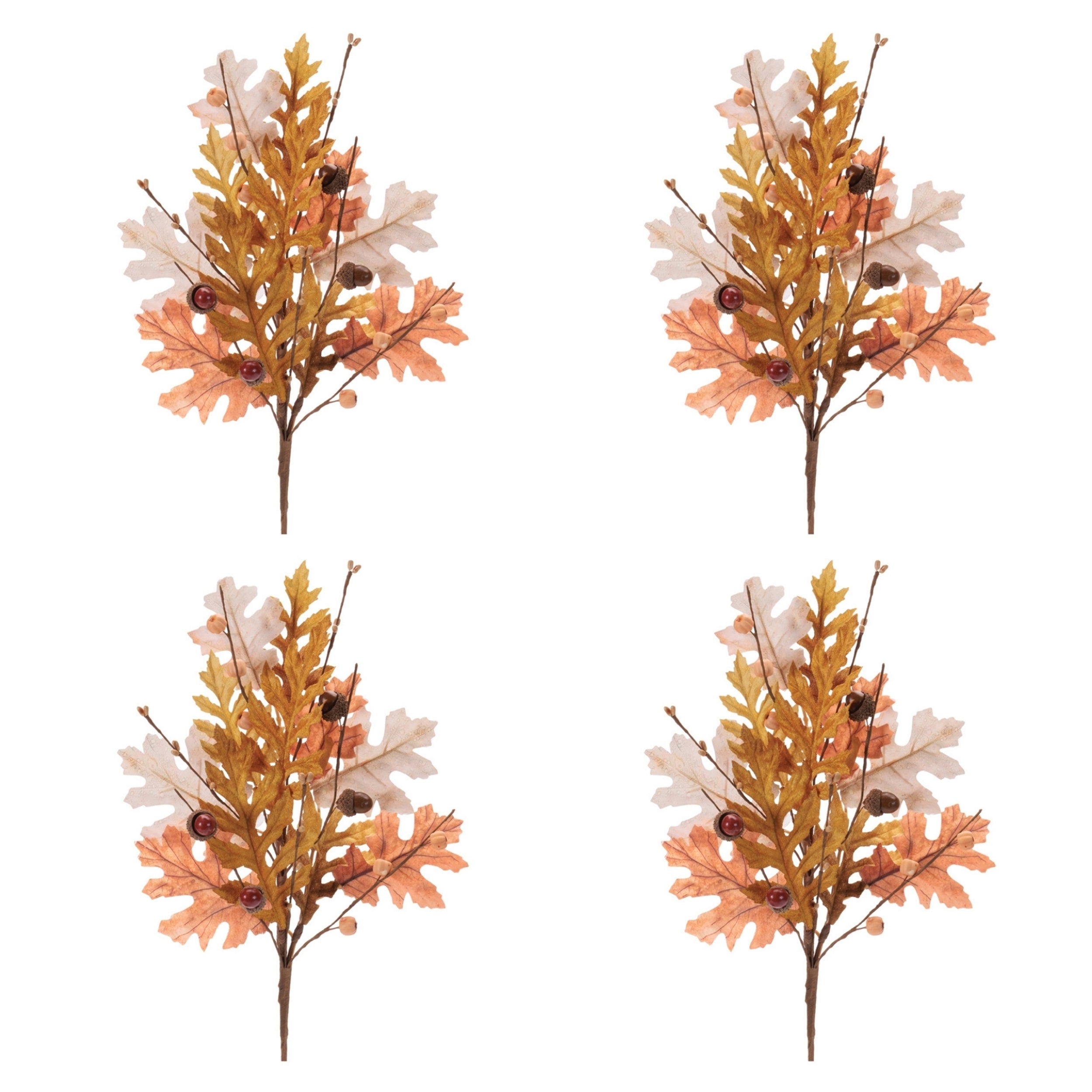 Harvest Oak Leaf Spray (Set of 4)