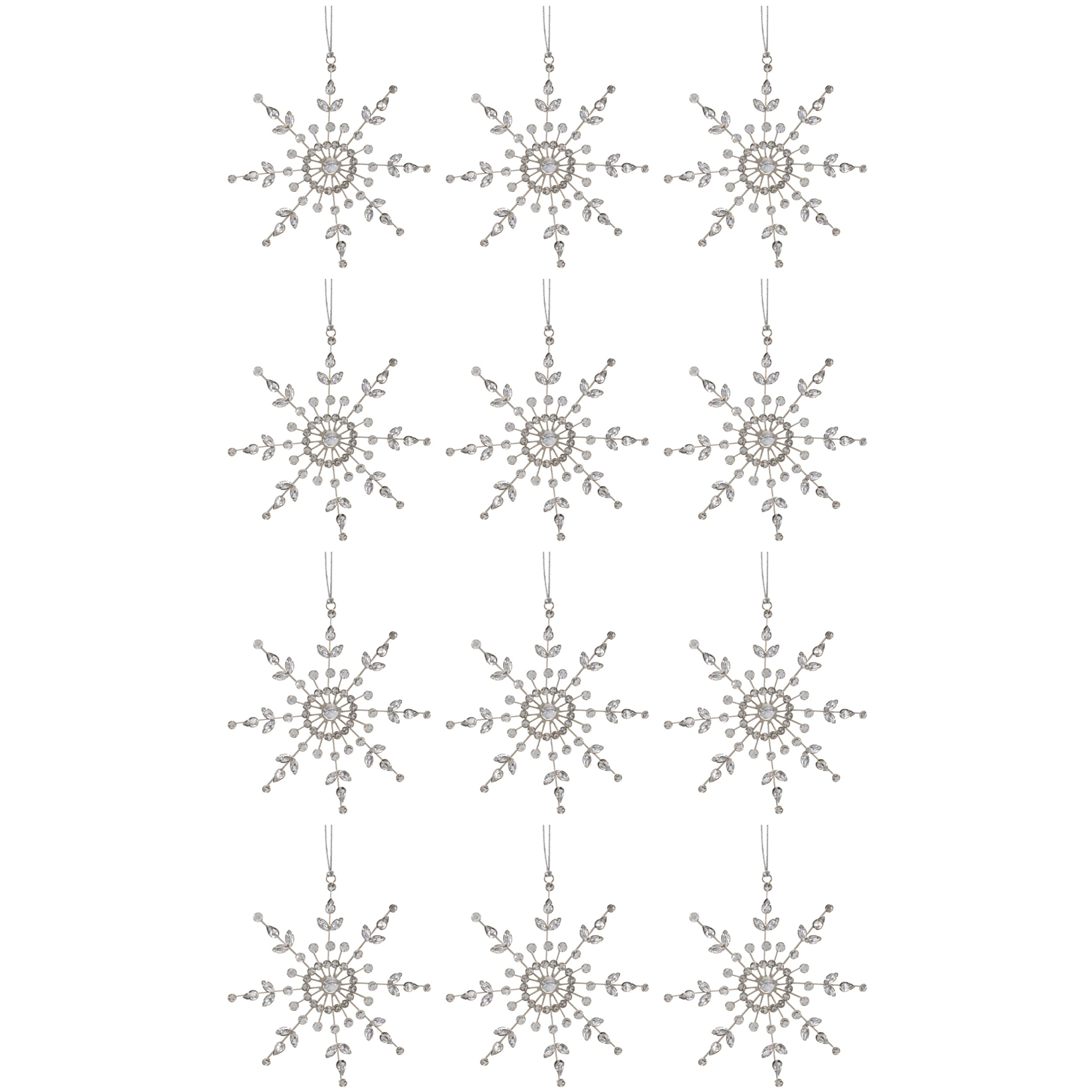 Snowflake Ornaments (Set of 12)