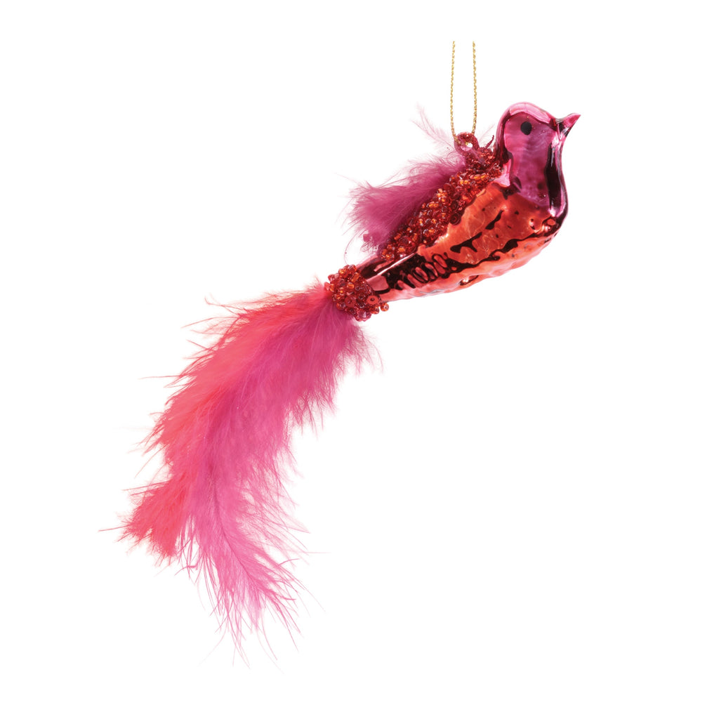 Glass Bird Ornaments (Set of 12)