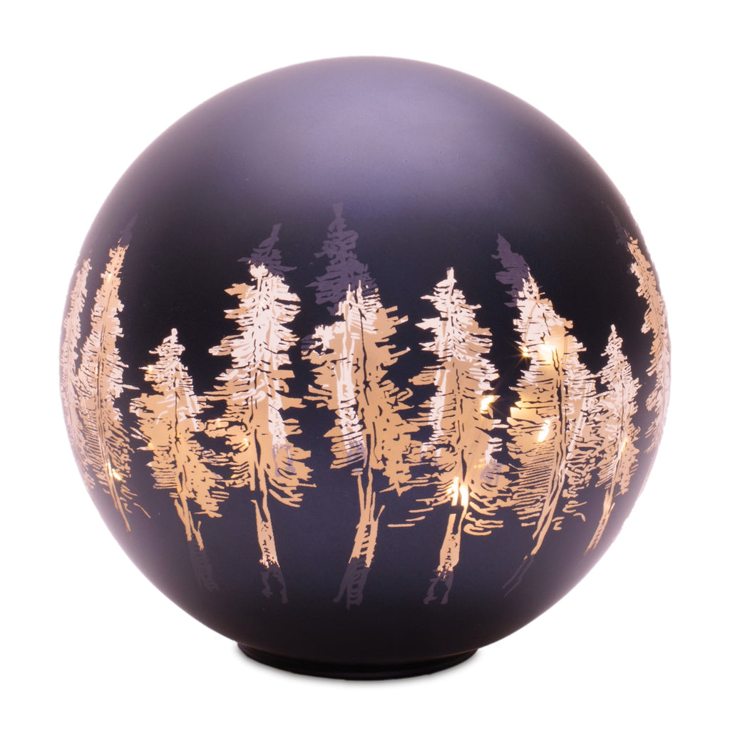 LED Frosted Pine Tree Globe (Set of 2)