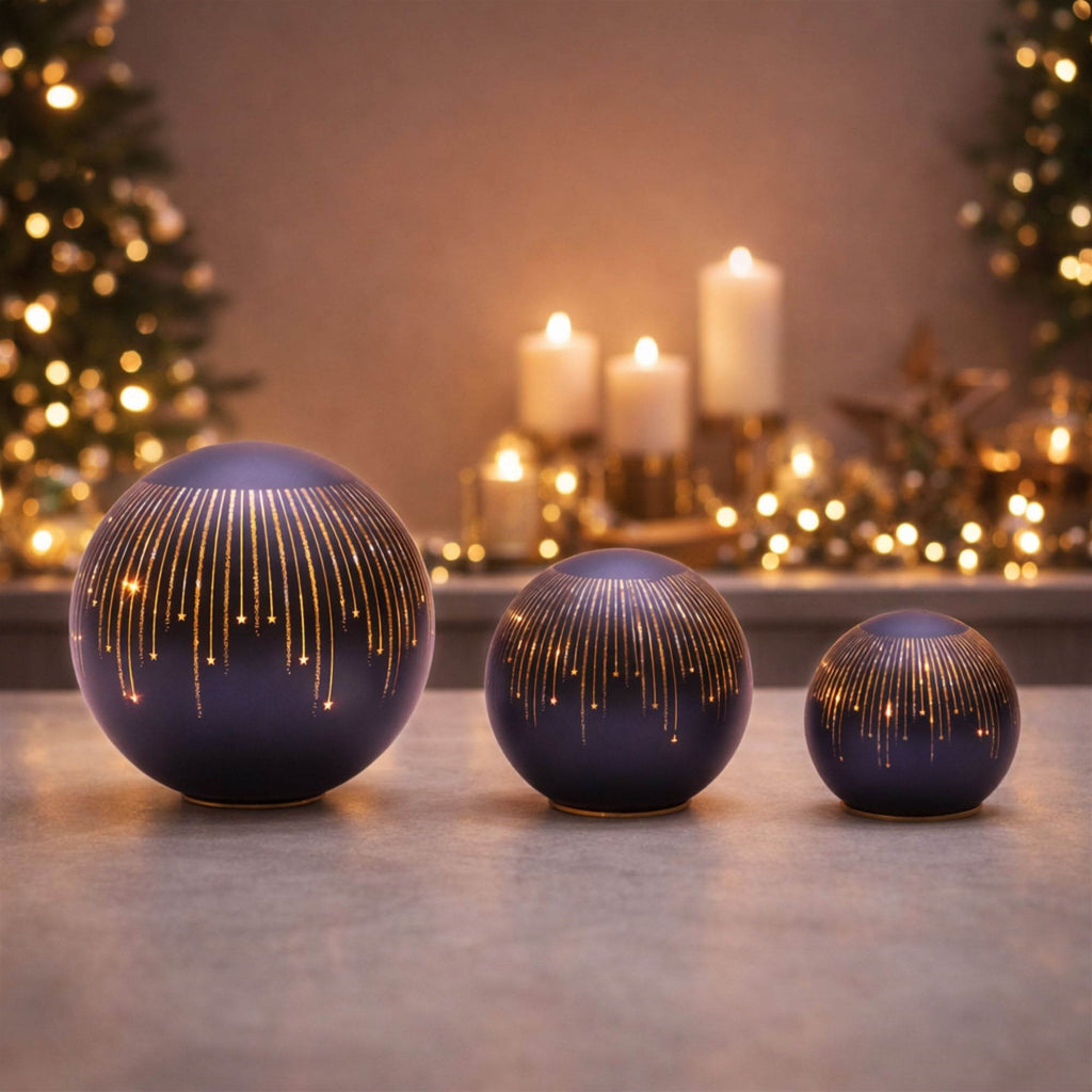 LED Frosted Star Globe (Set of 2)