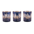 Pine Tree Print Votive Holder (Set of 3)