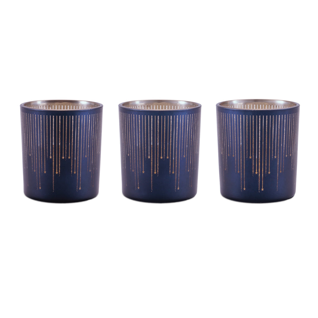 Patterned Glass Votive Holder (Set of 3)