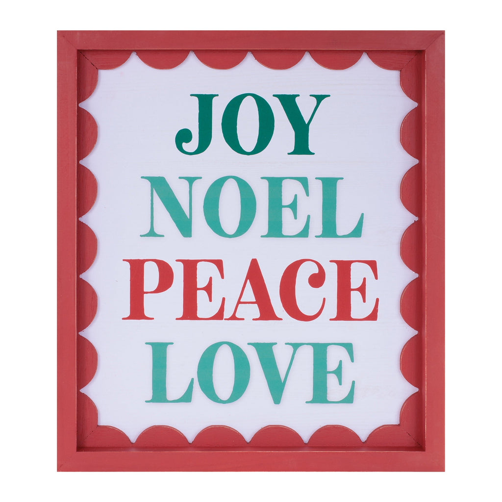 Framed Christmas Sentiment Wall Art (Set of 2)