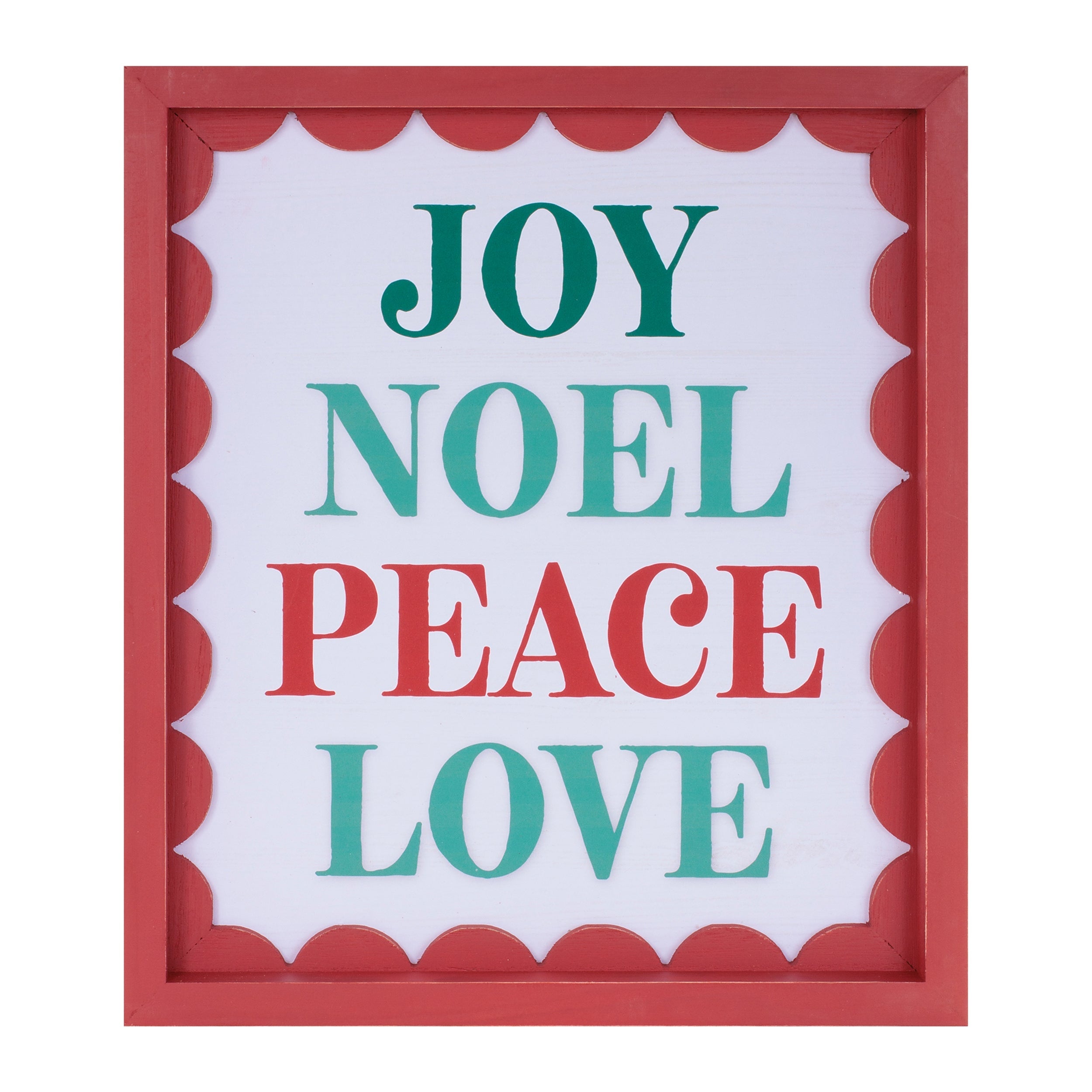 Framed Christmas Sentiment Wall Art (Set of 2)