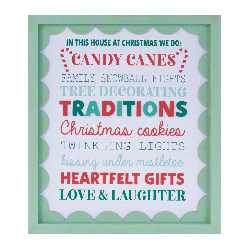 Framed Christmas Sentiment Wall Art (Set of 2)