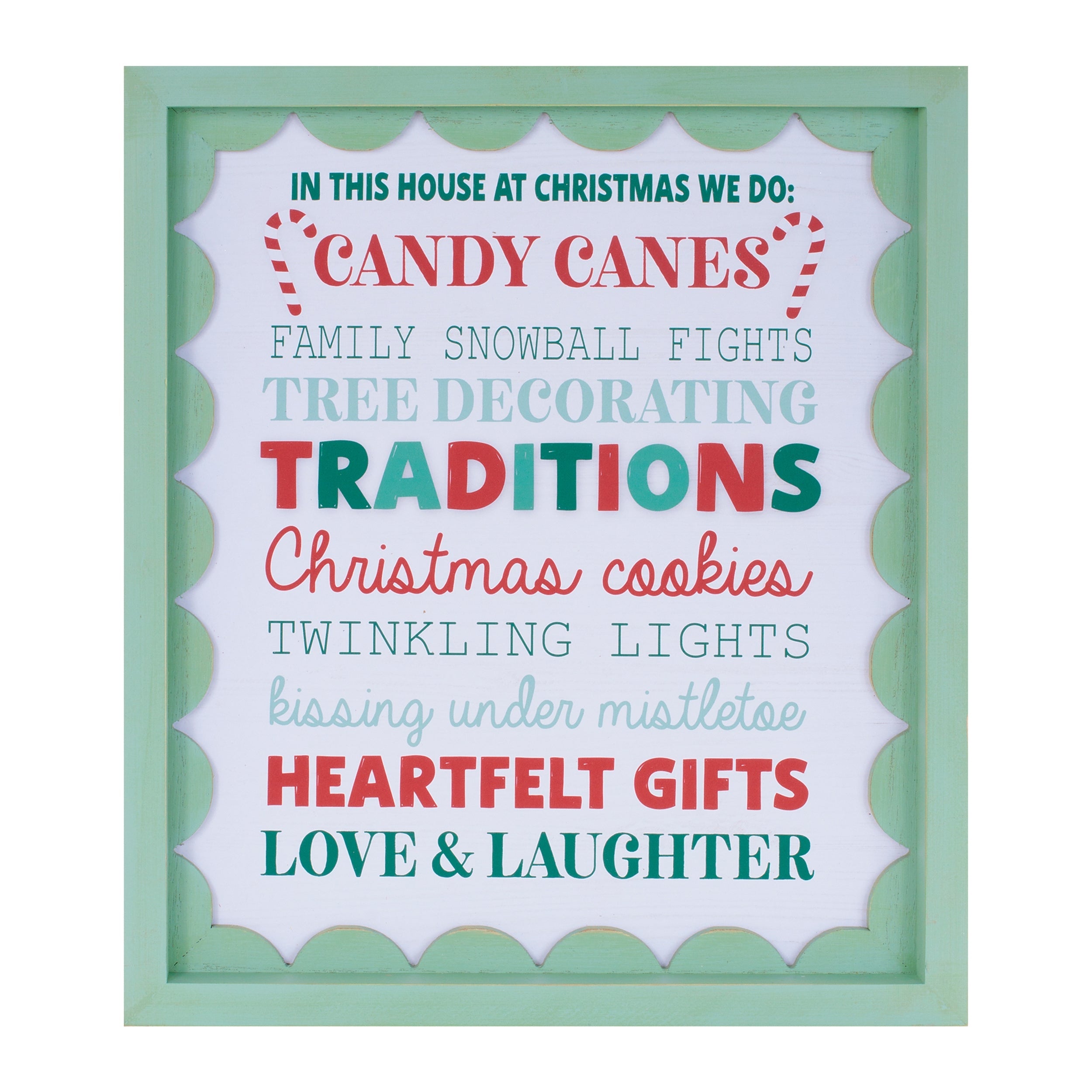 Framed Christmas Sentiment Wall Art (Set of 2)