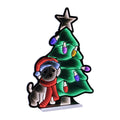 Puppy with Christmas Tree Ekkolight 35"H