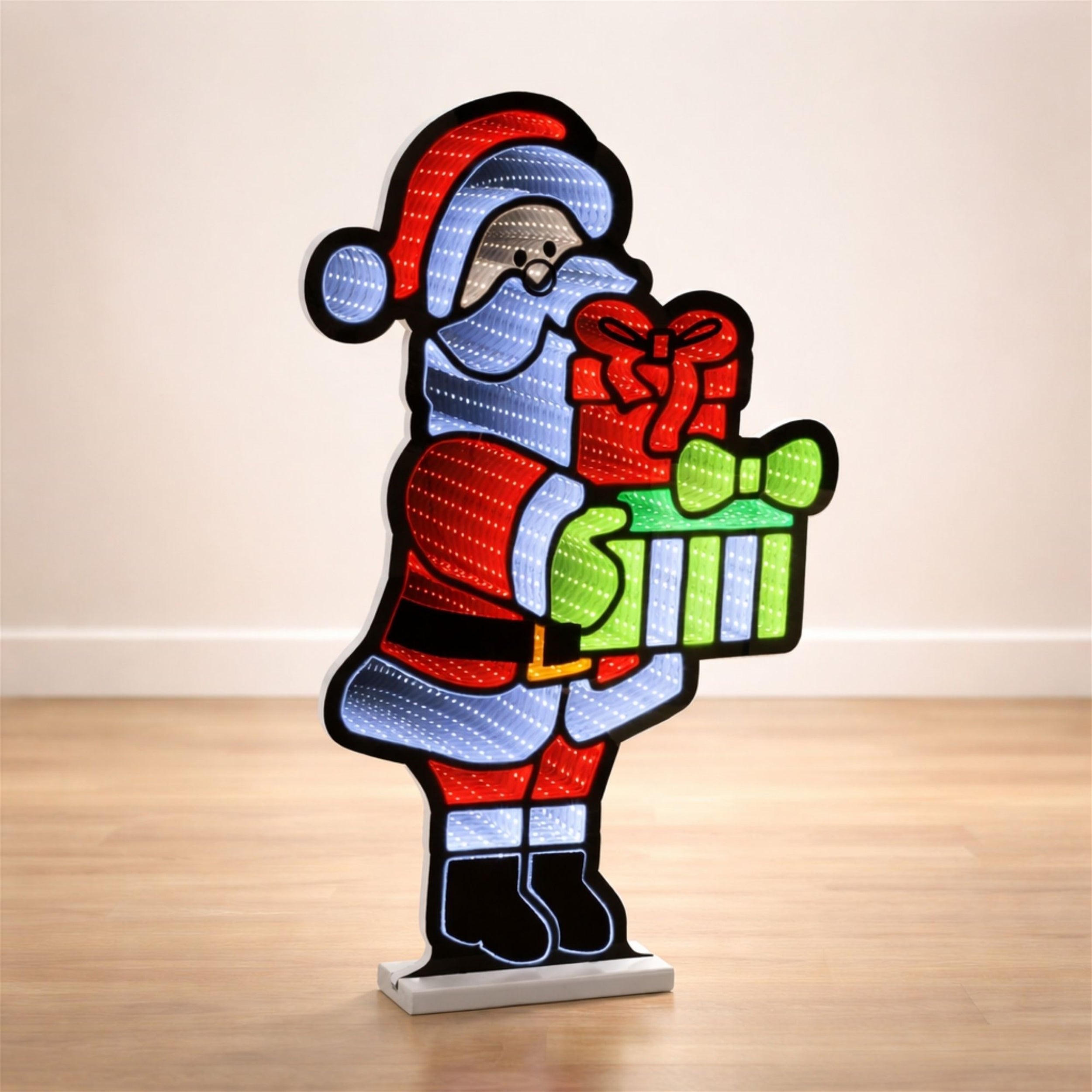 Santa with Presents Ekkolight 25"H