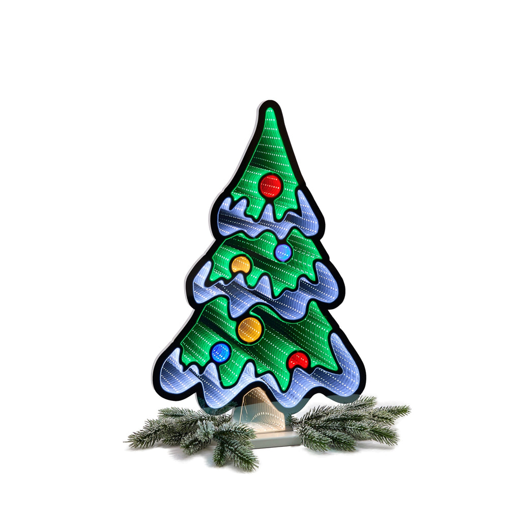 Snowy Christmas Tree Ekkolight 23.5"H