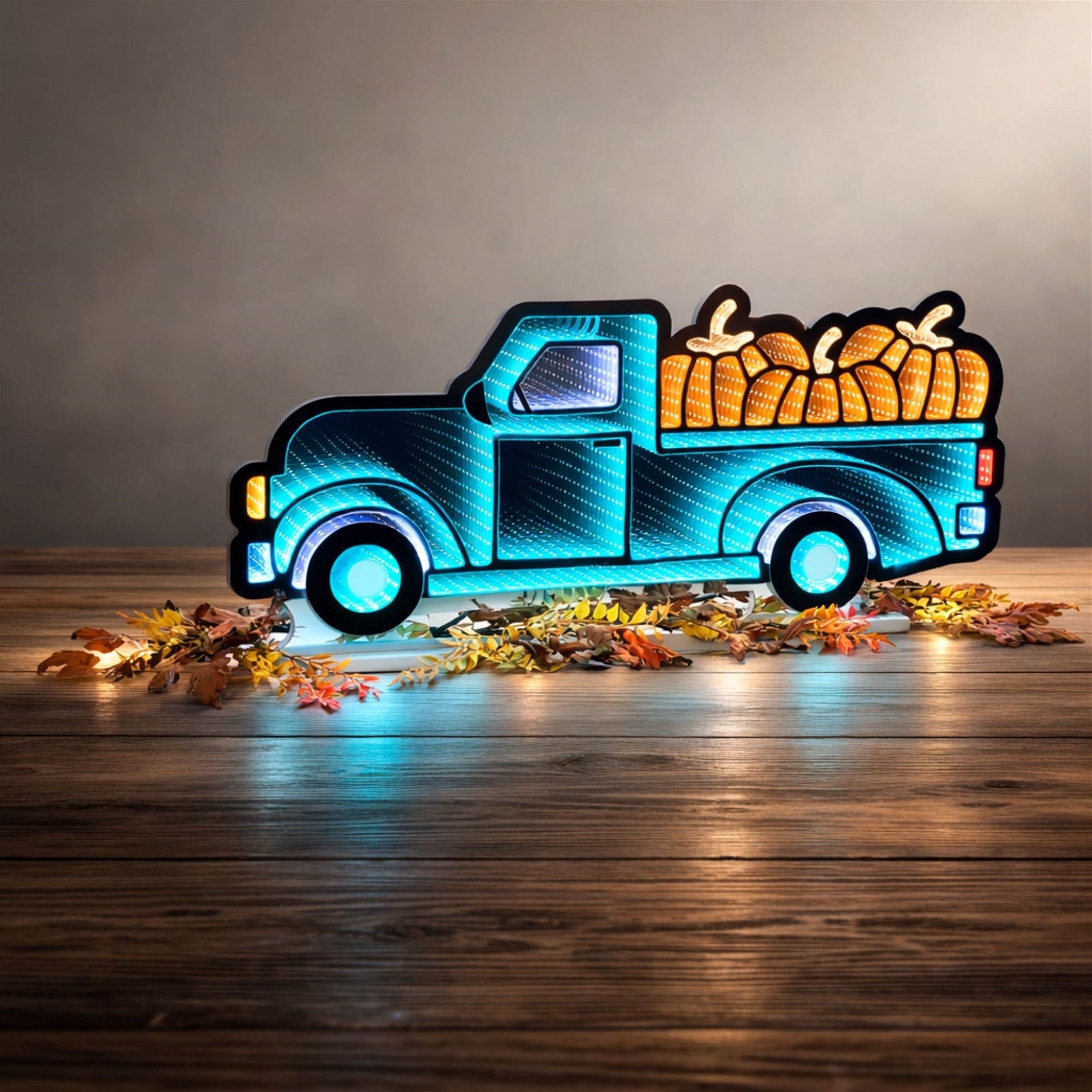 Pickup Truck with Pumpkins Ekkolight 35"L
