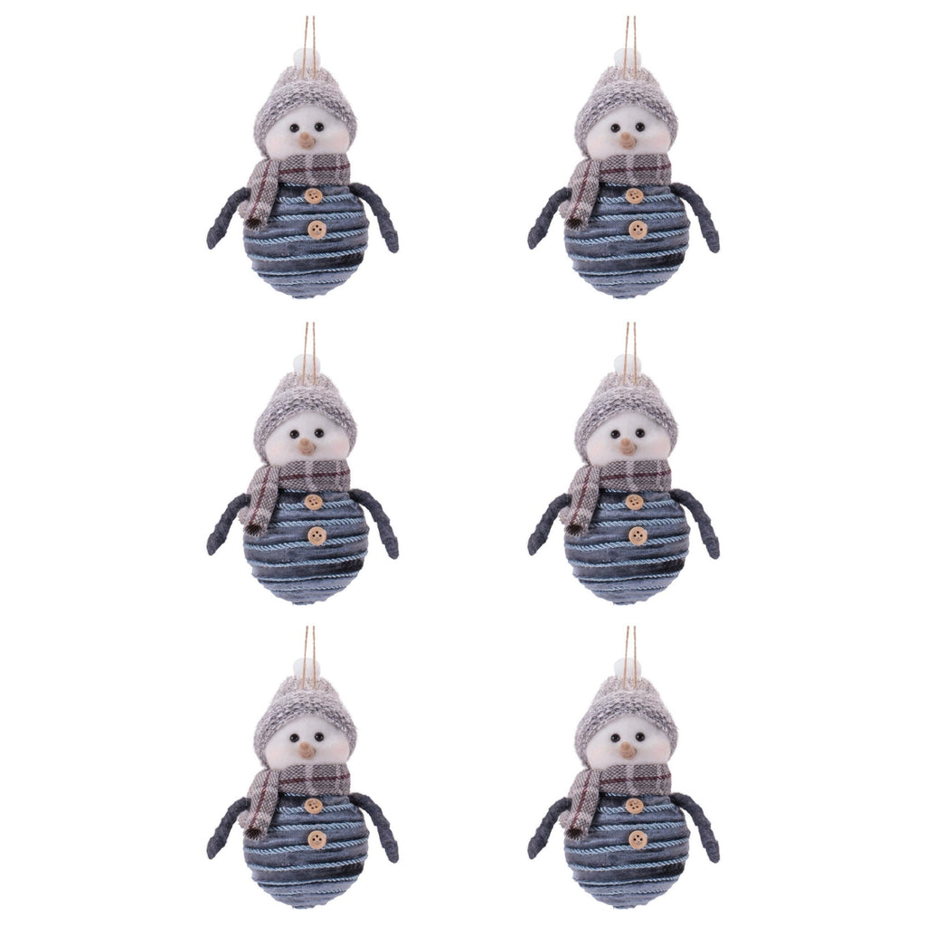 Snowman Ornaments (Set of 6)