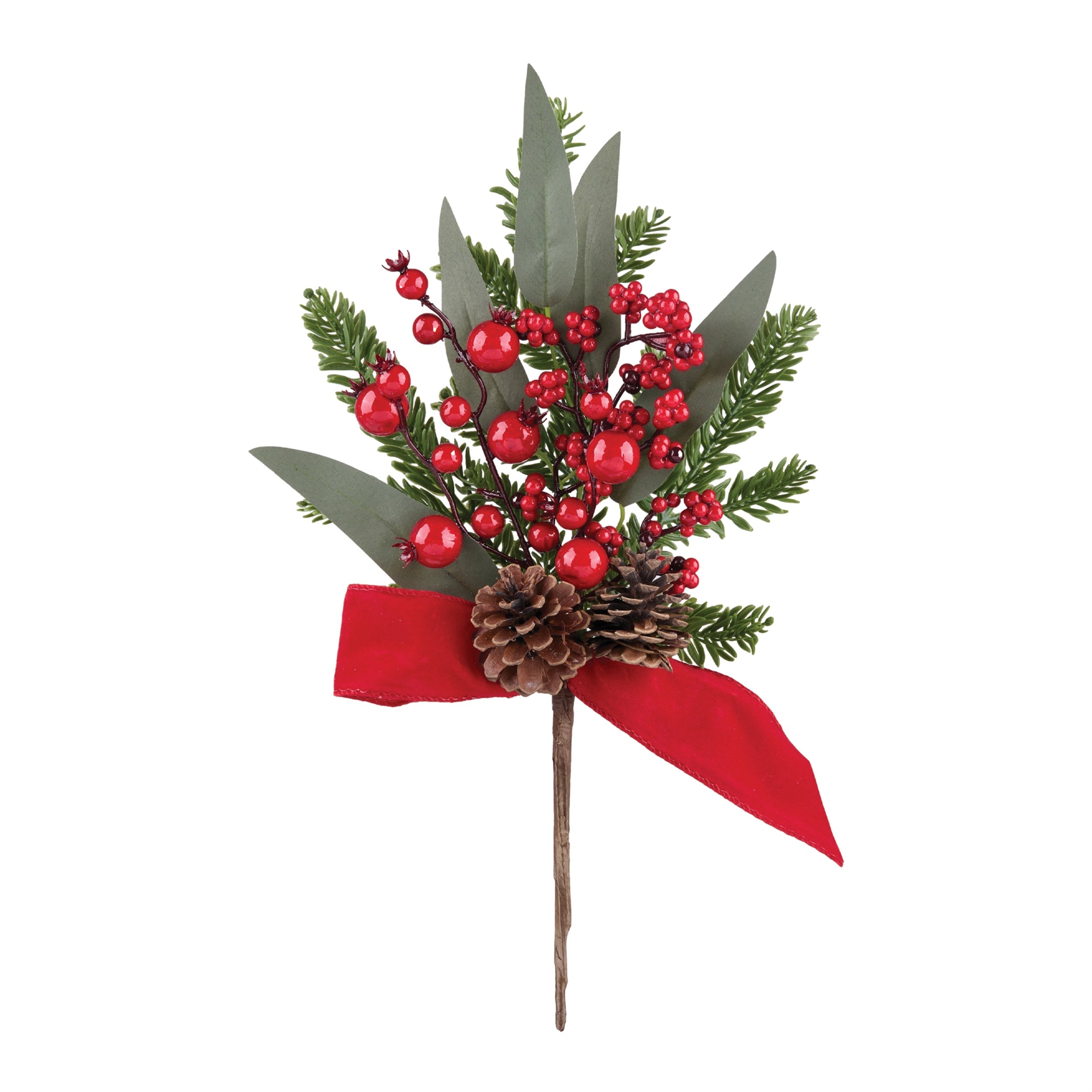 Fresh Touch Pine Berry Cone Spray (Set of 2)