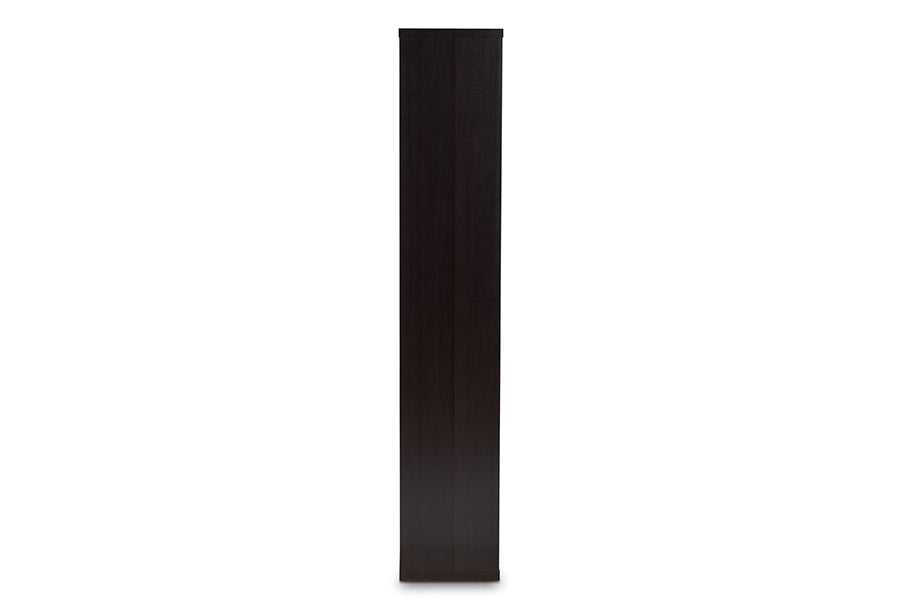 Baxton Studio Janne Modern and Contemporary Dark Brown Finished 8-Cube Multipurpose Storage Shelf