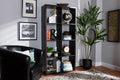 Baxton Studio Janne Modern and Contemporary Dark Brown Finished 8-Cube Multipurpose Storage Shelf