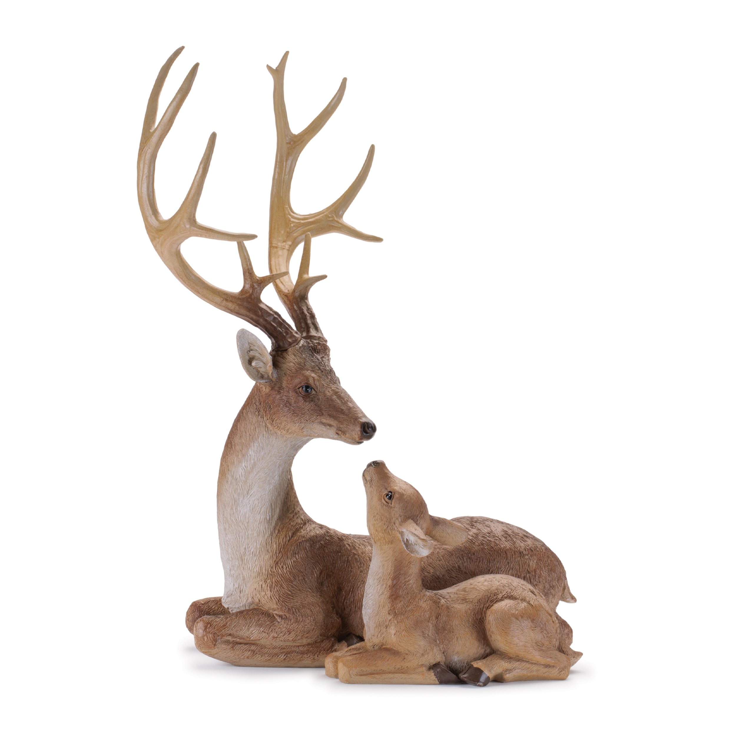 Deer with Fawn Statue 21.25"H