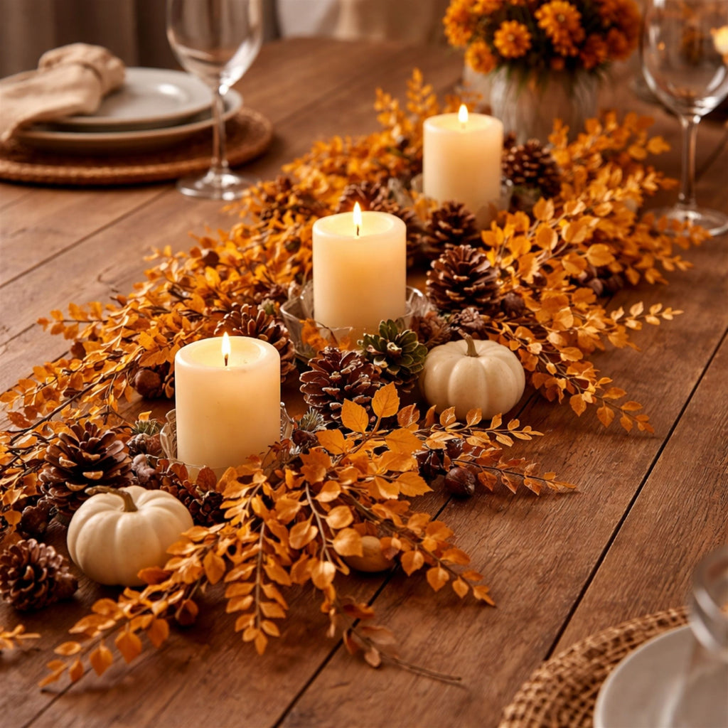 Autumn Leaf Garland 5'L