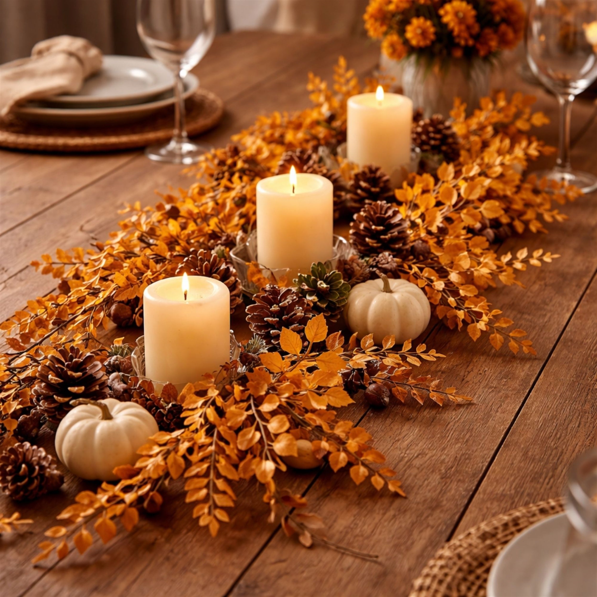 Autumn Leaf Garland 5'L