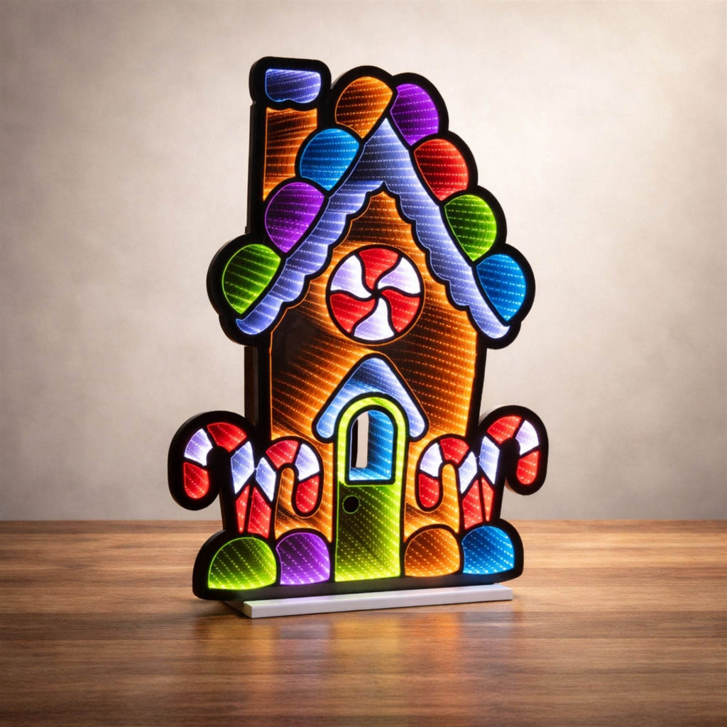 Gingerbread House Ekkolight 35"H