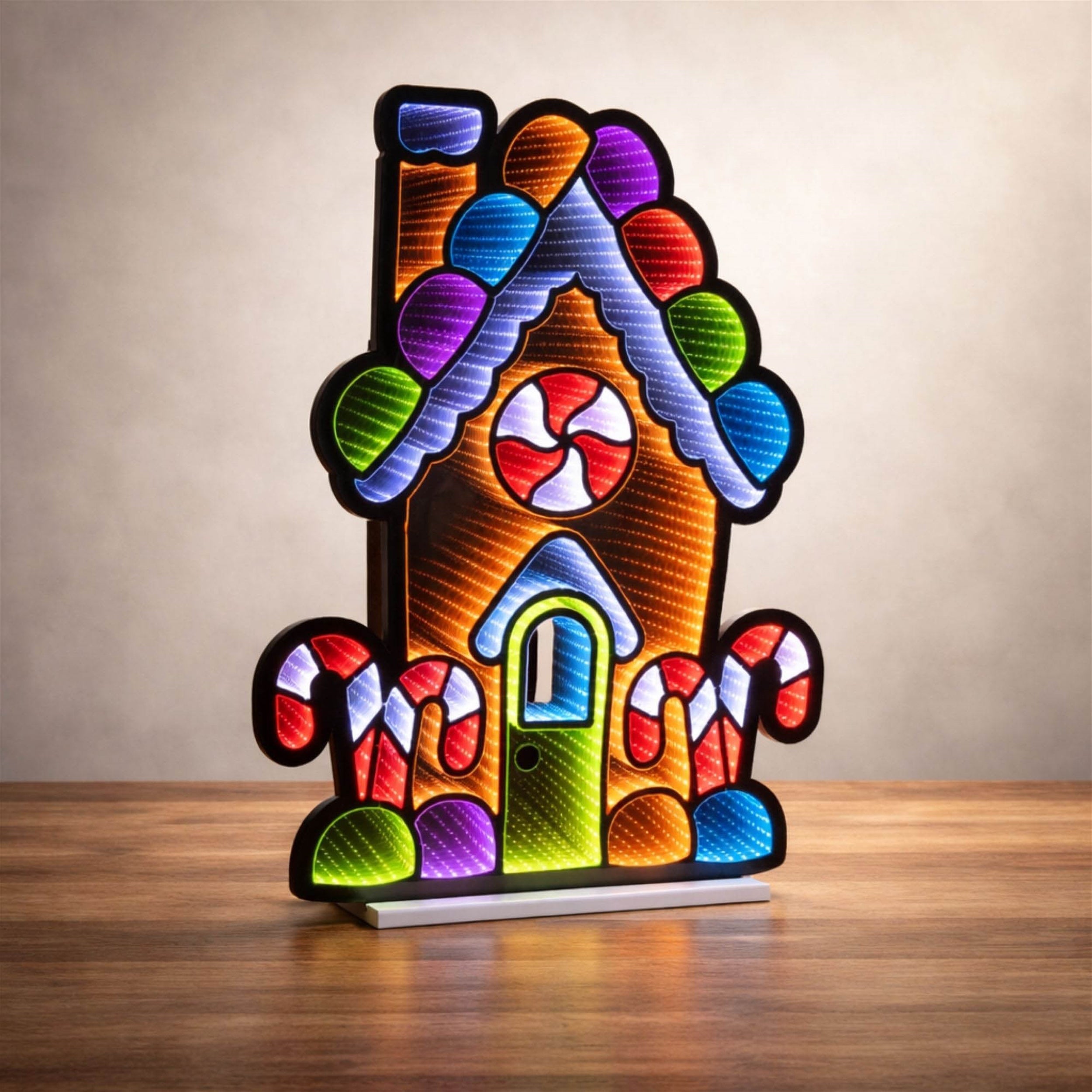 Gingerbread House Ekkolight 35"H