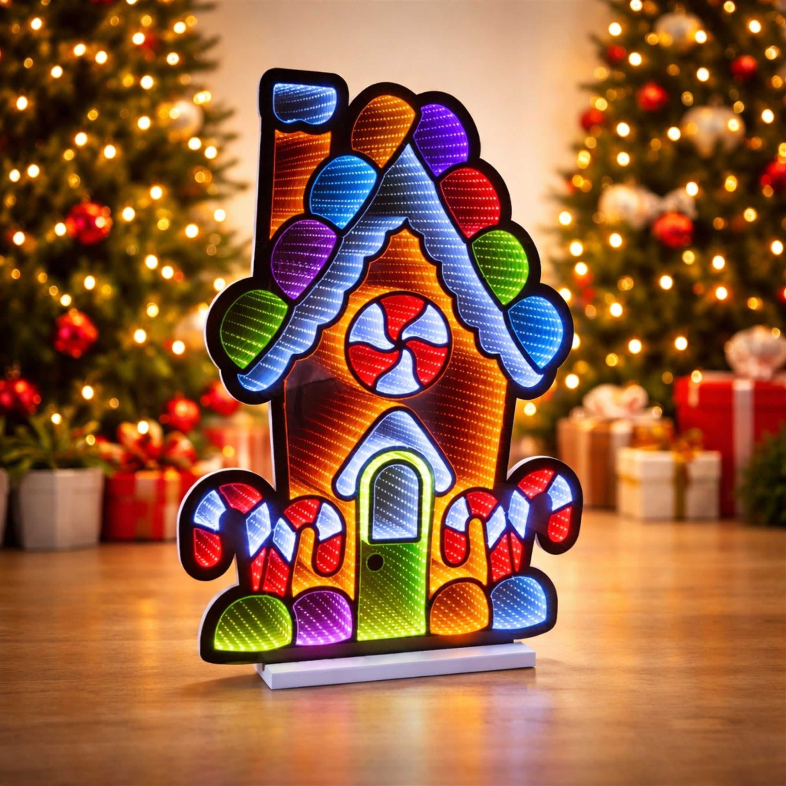 Gingerbread House Ekkolight 35"H