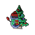 Snowman with Christmas Tree Ekkolight 27"H