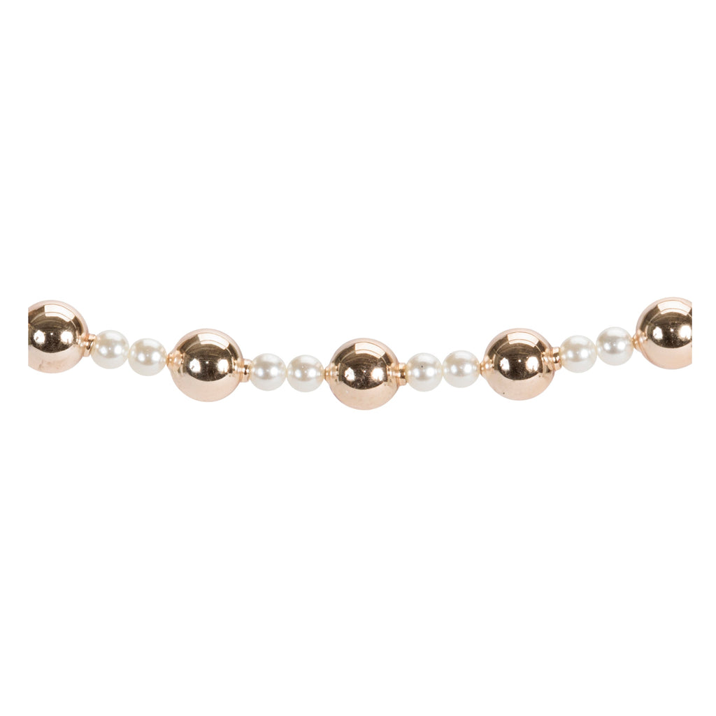 Pearl and Glass Ball Garland 32"