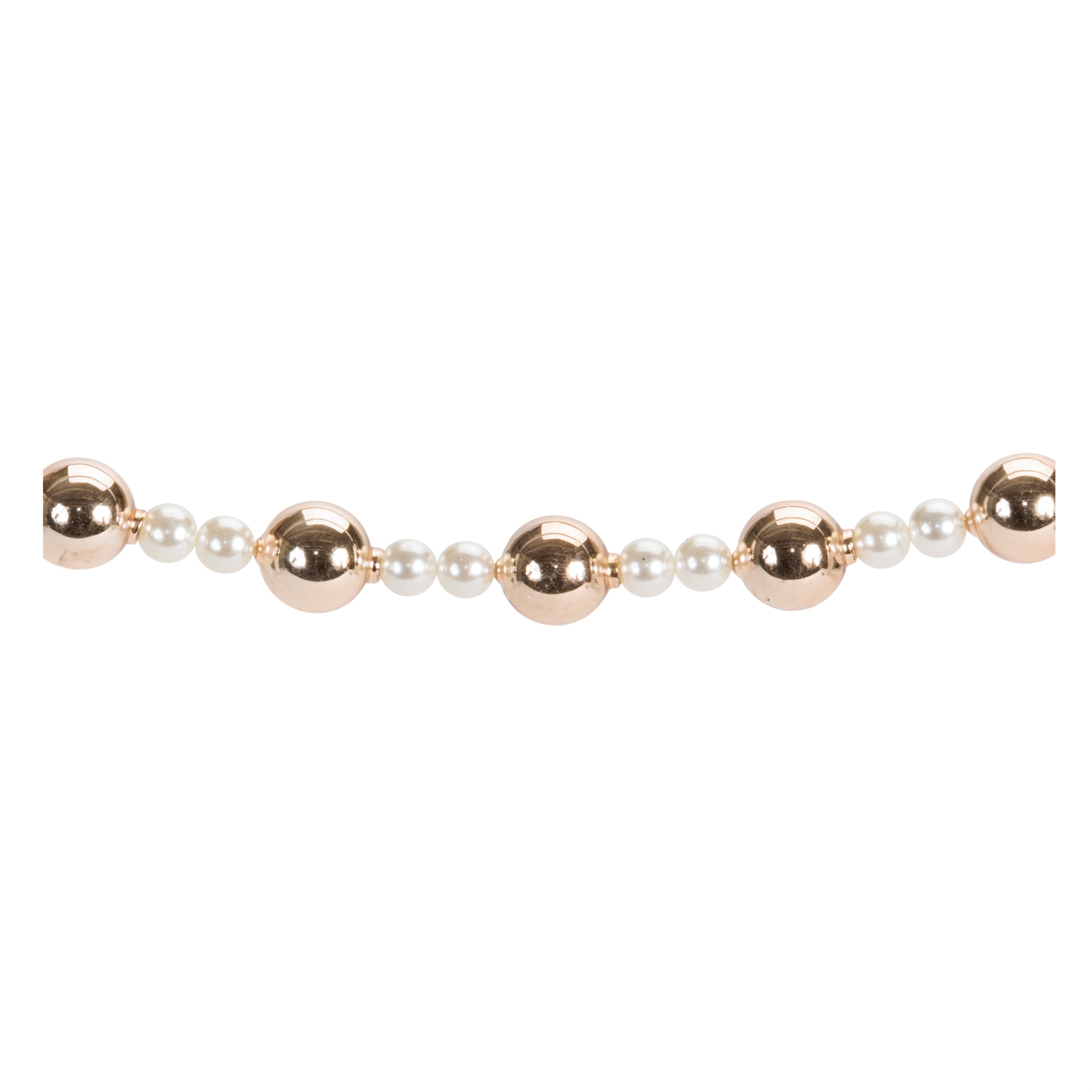 Pearl and Glass Ball Garland 32"