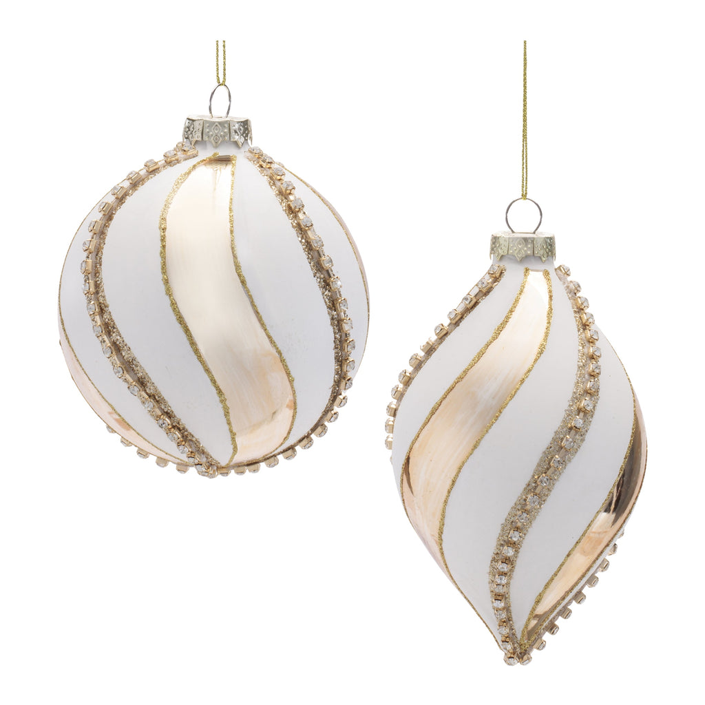 Glass Round Ornaments (Set of 6)
