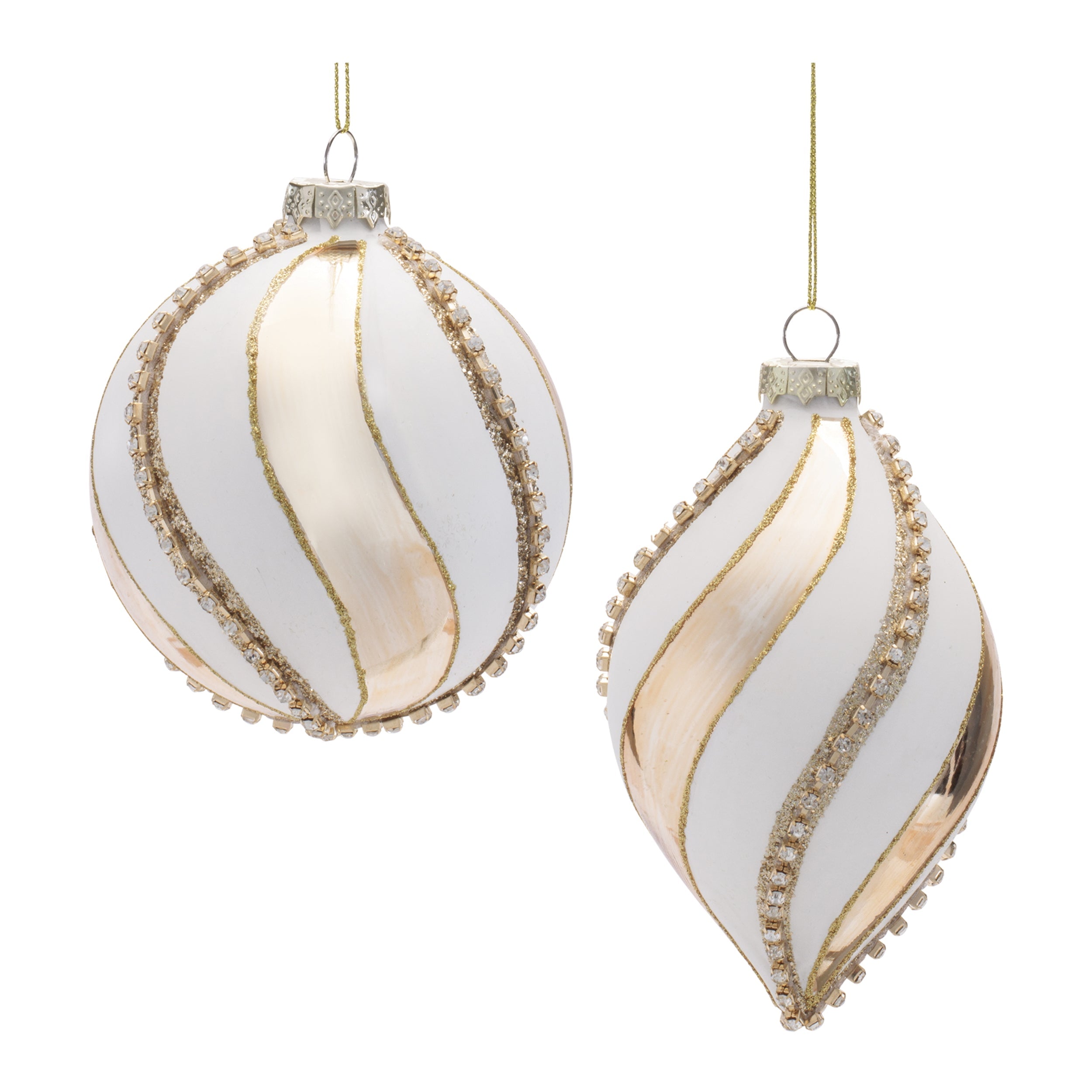 Glass Round Ornaments (Set of 6)