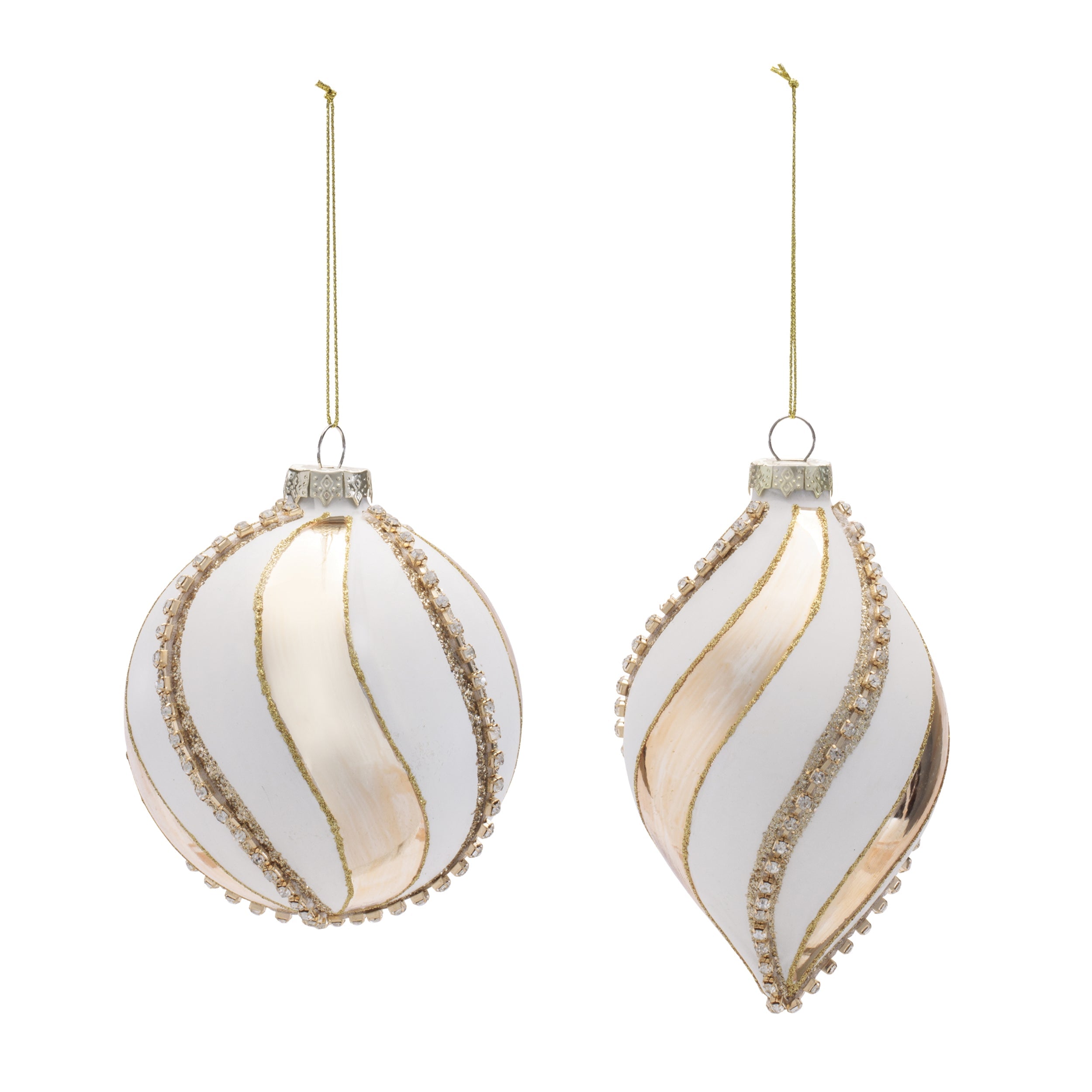 Glass Round Ornaments (Set of 6)