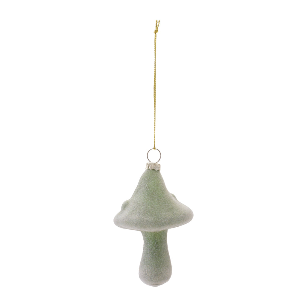 Glass Mushroom Ornaments (Set of 12)